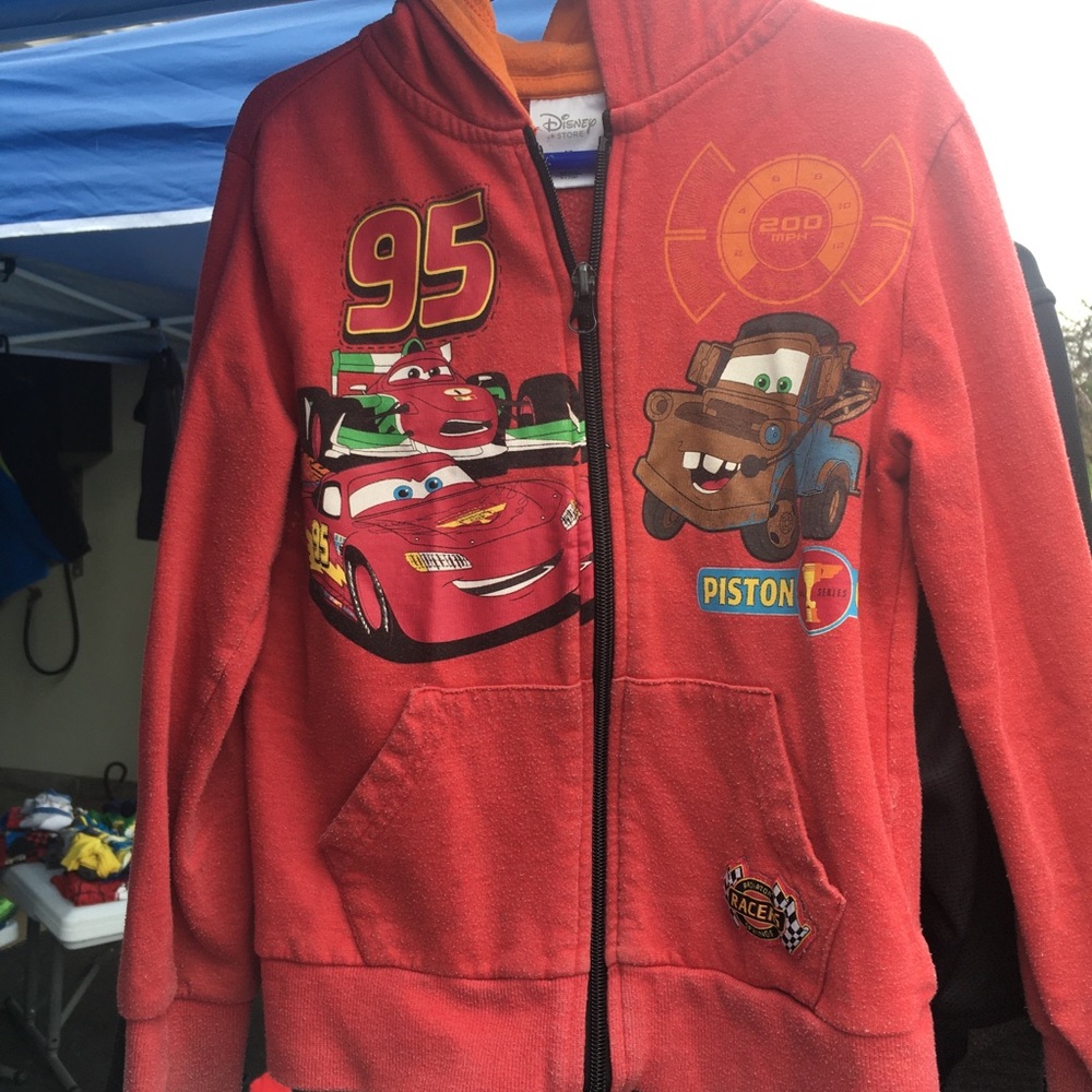 Disney Cars zip up hoodie